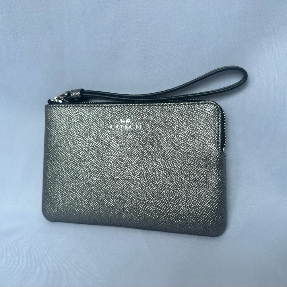 Coach Silver Wristlet
